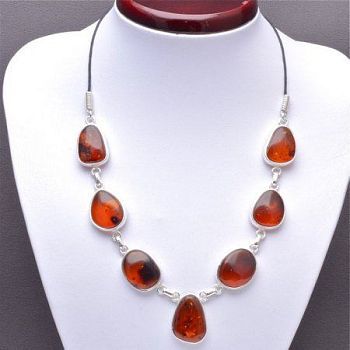 Колье Янтарь "Балтийская осень" арт. ЯК-1449
