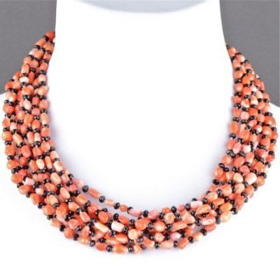 Колье Коралл, хрусталь "Гротеск" арт. П3433