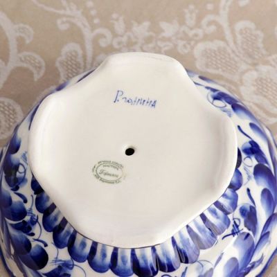 Конфетница «Анна», 17×17×9 см, гжель