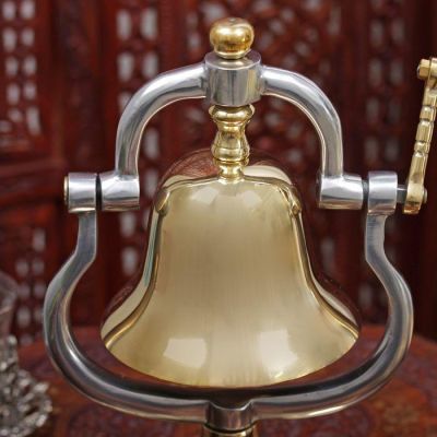 Колокол "Клэм" алюминий, латунь  26х23х16 см