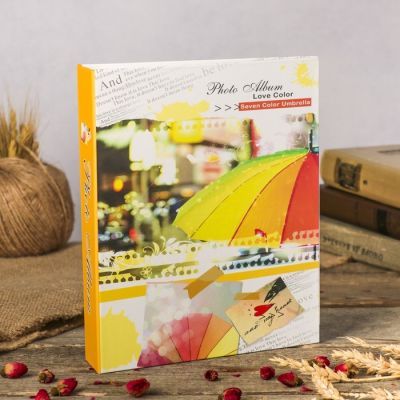 Фотоальбом на 80 фото 10х15 см "Яркий зонт" в коробке МИКС 23х19,2х5 см