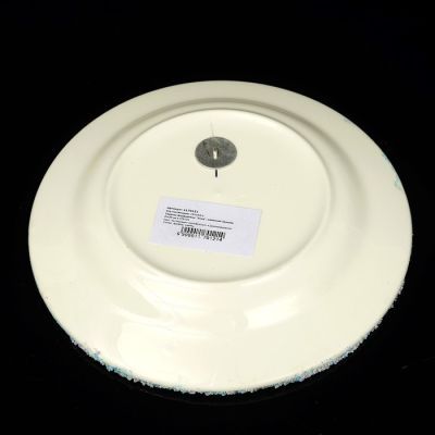 Тарелка фарфоровая "Зима", каменная крошка