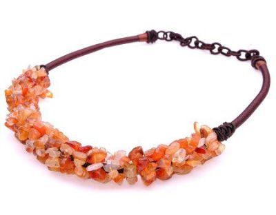 Колье Сердолик "Аквилегия" арт. П3112