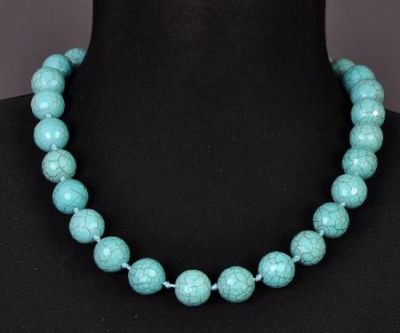 Бусы Бирюза "Априори №14" арт.ПБР-2.1(14)-48-3