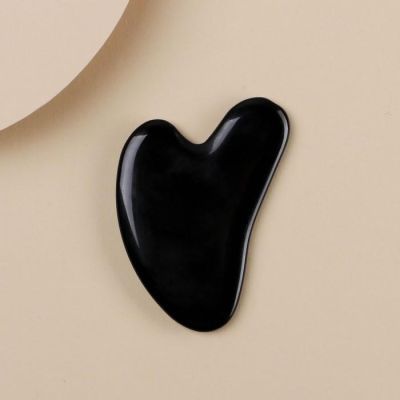 Набор: роликовый массажер и скребок гуаша "Ведьмы", натуральный камень