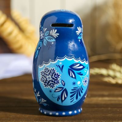 Копилка керамика матрёшка "Тепла и уюта" 15х8,3 см