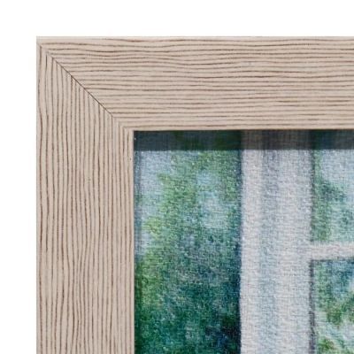 Гобеленовая картина "Пионы на окне" 26*35 см рамка МИКС