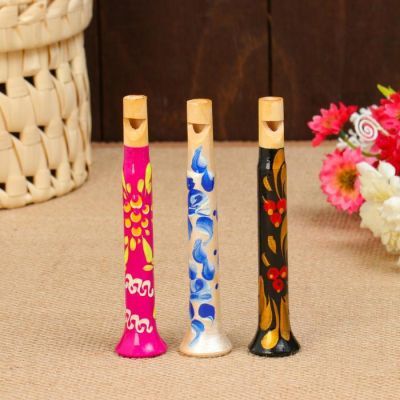 Дудочка «Расписная», 10 см, микс