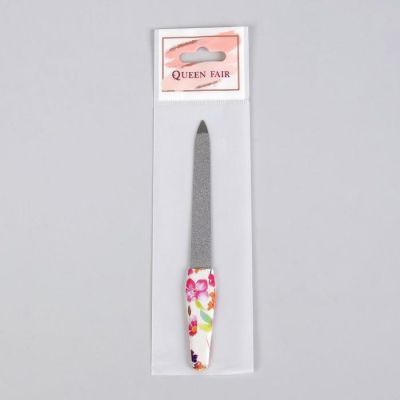 Пилка металлическая для ногтей, 12 см, рисунок МИКС