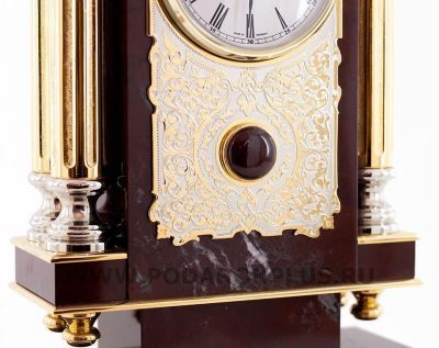 Часы "Орел" камень яшма