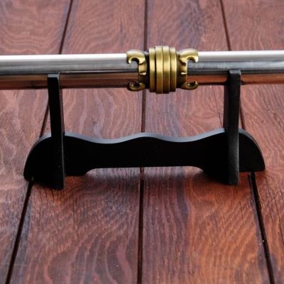 Сувенирный кинжал 2в1, на подставке, рукоять под голографию, наконечник с лотосом, 59 см