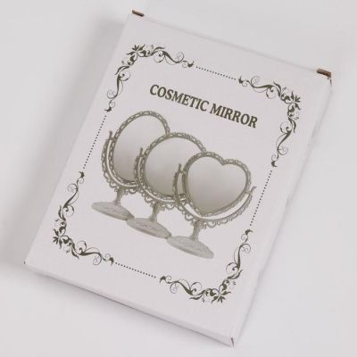 Зеркало настольное, двустороннее, с увеличением, d зеркальной поверхности 9,5 см, цвет чёрный