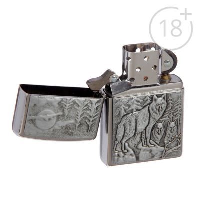 Зажигалка ZIPPO 20855 Classic с покрытием Brushed Chrome