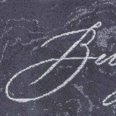 Полотенце именное махровое Этель "Владимир" серый, 50х90см, 100% хлопок, 420гр/м2