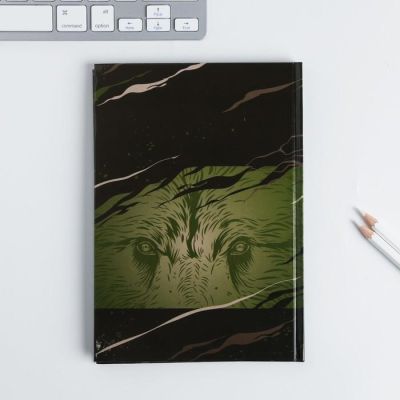 Канцелярский набор ежедневник, планинг, блок бумаг и ручка "23 февраля  медведь"