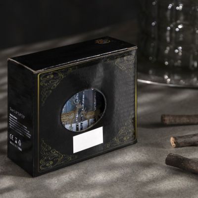 Светодиодная фигура «Телевизор с оленями» 10 × 8 × 4 см, пластик, батарейки CR2032х2, свечение мульти (RGB)