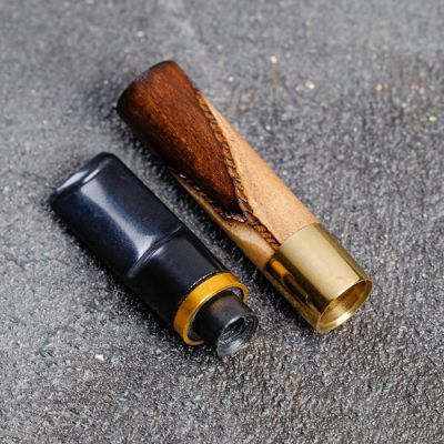 Мундштук гравированный мужской, 6,5 см