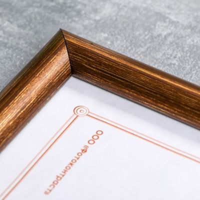 Фоторамка пластик 10х15 см 180 бронза