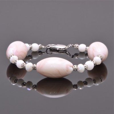 Браслет Муранское стекло, хрусталь "Фэминэль" арт.КАП-1227