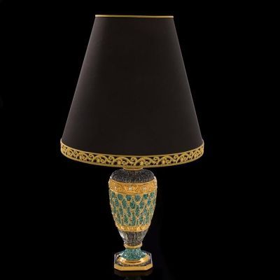 Лампа коллекции "Диана" черно-зеленая