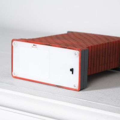 Светодиодная фигура «Камин с носками» 9 × 16 × 5 см, пластик, батарейки АААх3, свечение тёплое белое