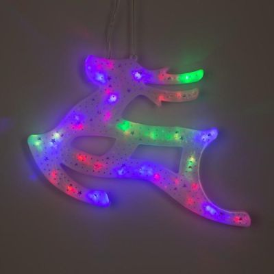 Светодиодная фигура «Олень» 43 × 25 см, пластик, 220 В, свечение мульти (RG/RB)