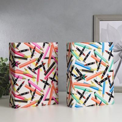 Фотоальбом на 200 фото 10х15 см "Цветные карандаши" МИКС 22,5х17,5х5 см