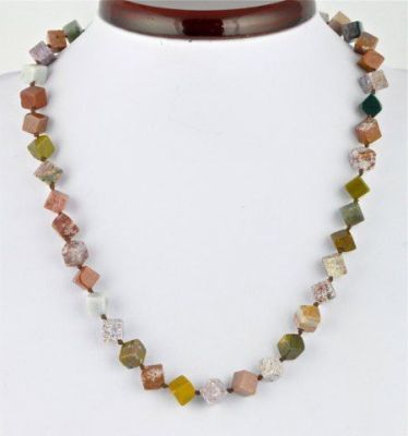 Бусы Яшма "Кубизм" арт.П2375