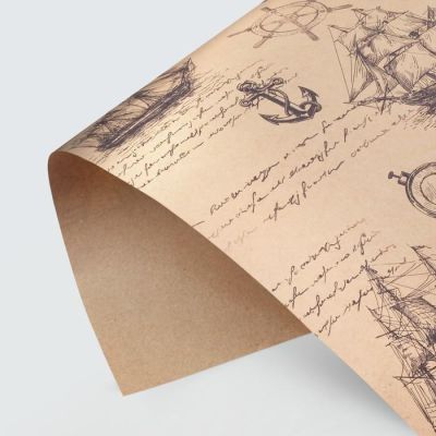 Бумага крафтовая «Стойкому, крепкому, лучшему во всем!», 50 × 70 см