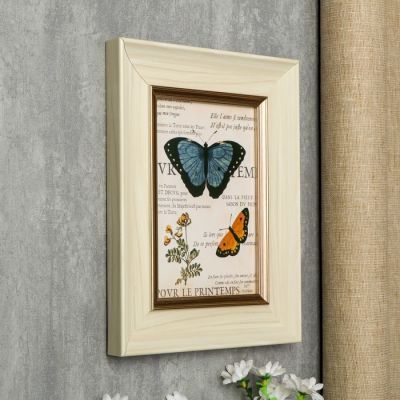 Фоторамка пластик 13х18 см "Марселье" светлый беж 25х20х2 см