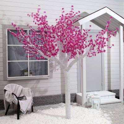 Светодиодное дерево «Акриловое» 3 м, 2304 LED, постоянное свечение, 220 В, свечение фиолетовое