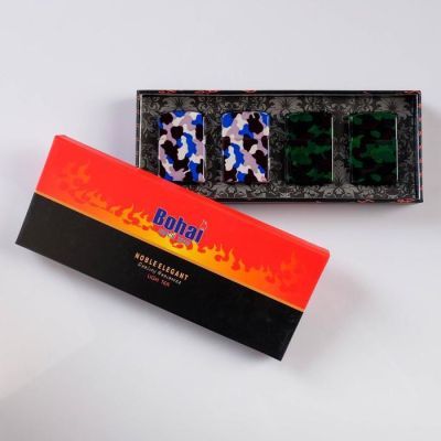 Набор зажигалок "Камуфляж", 4 шт, бензиновые, 23.5х2.5х9.5 см,