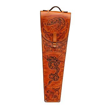 Шампура подарочные 6 шт. в колчане из натуральной кожи