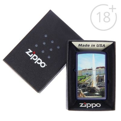 Зажигалка ZIPPO 239 PETERHOF с покрытием Navy Matte