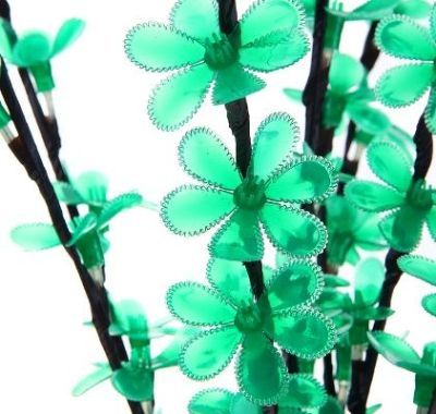 Светодиодная ваза "Цветок сакуры" (80 × 16 см. зеленый)