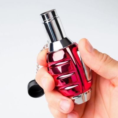 Зажигалка газовая "Граната", пьезо, 11х5х5 см, красная