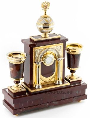 Настольный набор "Держава"-2 камень яшма