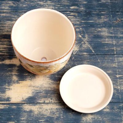 Набор горшков цветочных "Милан Декупаж" 1 л/ 2 л/ 3,8 л/ 5,4 л