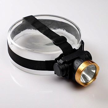 Фонарь налобный "Мастер К.", 3 Вт, 800 mAh, 3.7 В, 100 лм, 1 режим, usb