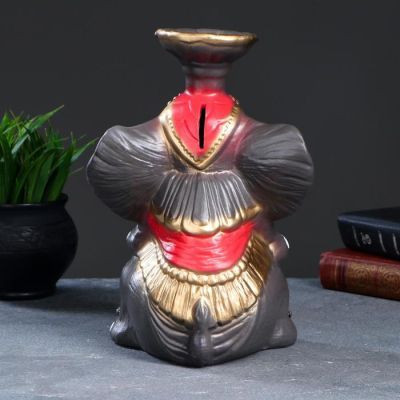 Копилка - подсвечник "Слон" цветной, 18,5х15х26см