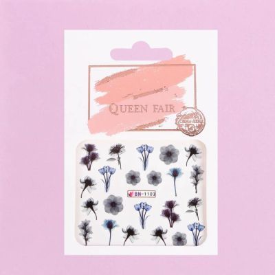 Наклейки для ногтей водные «Незабудки»