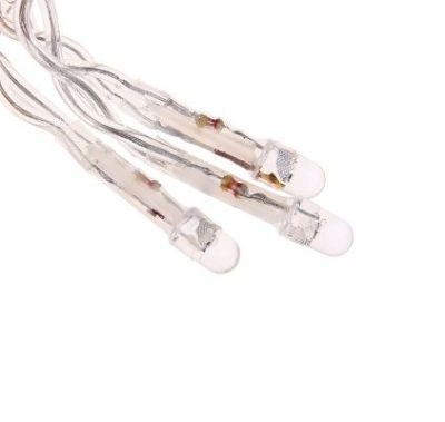 Гирлянда уличная "Бахрома" (Ш:2 м, В:0,6 м, нить силикон, моргает)