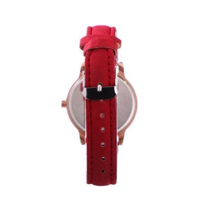 Подарочный набор 2 в 1 "Rinnady": наручные часы, браслет, d=3.8 см, красный