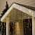 Гирлянда «Бахрома» 3 × 0.9 м, IP44, УМС, прозрачная нить, 232 LED, свечение тёплое белое, 220 В