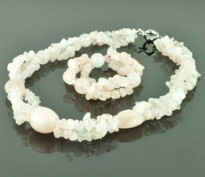 Комплект Кварц Розовый  "Изаура" арт.П3151