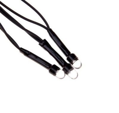 Гирлянда уличная "Бахрома" (Ш:2 м, В:0,6 м, нить темная, бело-синий)