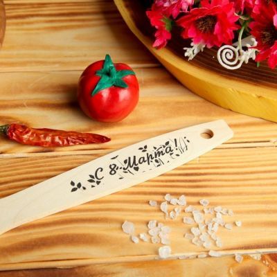 Лопатка деревянная "С 8 марта"