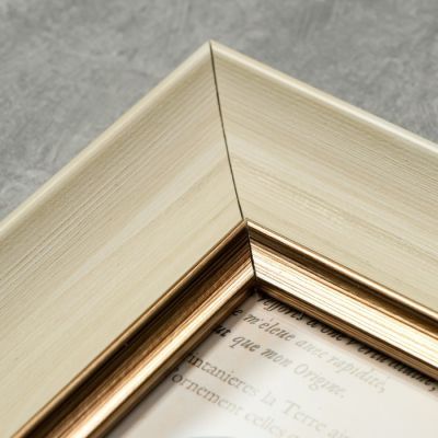 Фоторамка пластик 13х18 см "Марселье" светлый беж 25х20х2 см