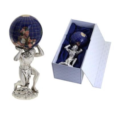 Статуэтка "Атлант с синим шаром"