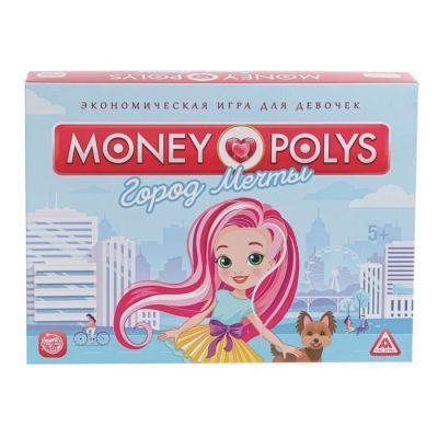 Экономическая игра для девочек «MONEY POLYS. Город мечты», 5+